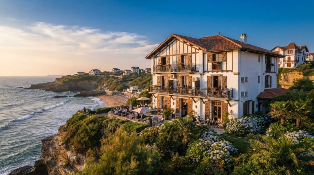 Illustration : hôtel du littoral avec chambres climatisées